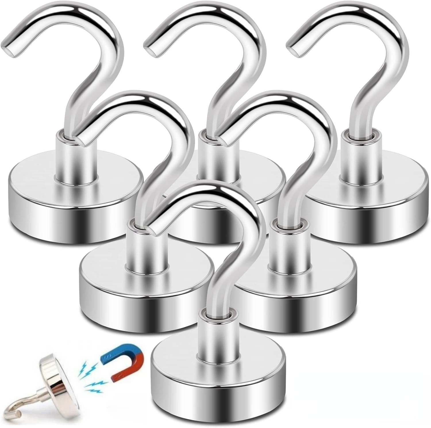 1-80PCS Strong Magnetic Hooks  - Home Bathroom Key บทวิจารณ์และราคา