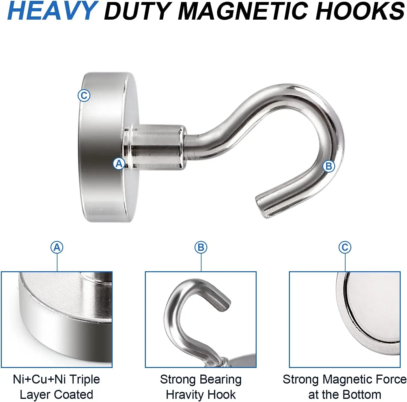 1-80PCS Strong Magnetic Hooks  - Home Bathroom Key บทวิจารณ์และราคา