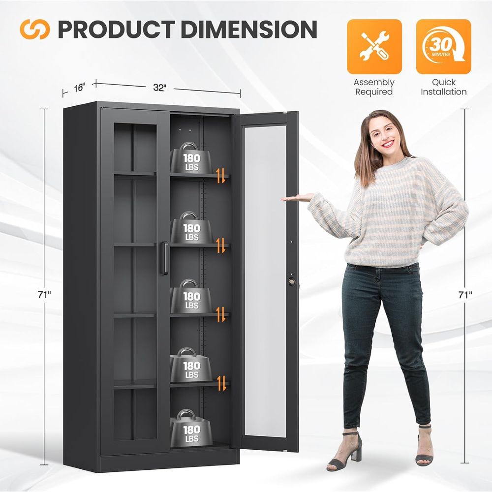 71 Tall Metal Glass Door Displ - Home & Bathroom Building Products Pte Ltd บทวิจารณ์และราคา