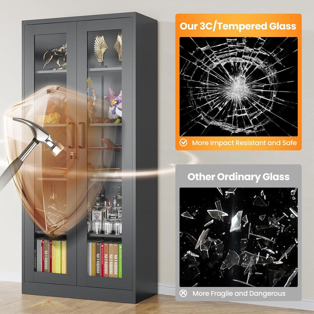 71 Tall Metal Glass Door Displ - Home & Bathroom Building Products Pte Ltd บทวิจารณ์และราคา