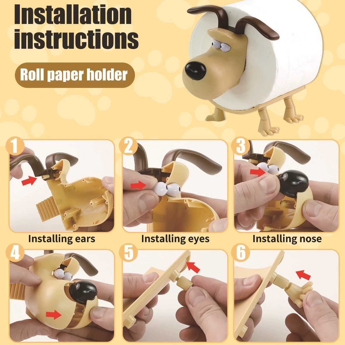 Fun Dog Toilet Paper Holder Ho - Bathroom Home Improvement บทวิจารณ์และราคา