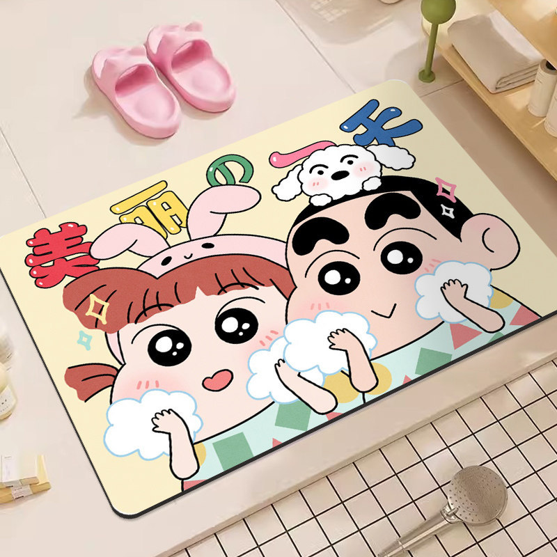 Crayon Shin-Chan Cartoon Diato - Home Bathroom Mats บทวิจารณ์และราคา
