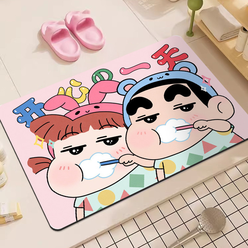 Crayon Shin-Chan Cartoon Diato - Home Bathroom Mats บทวิจารณ์และราคา