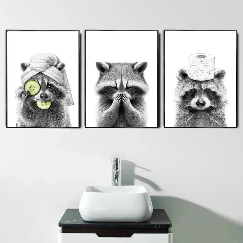 Cat Giraffe Dog Elephant Toile - Home Bathroom Pictures บทวิจารณ์และราคา