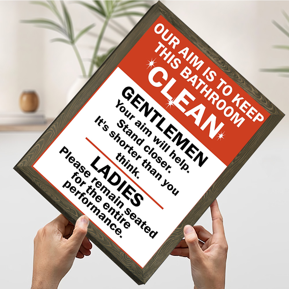 Funny Bathroom Etiquette Poste - Home Bathroom Etiquette บทวิจารณ์และราคา