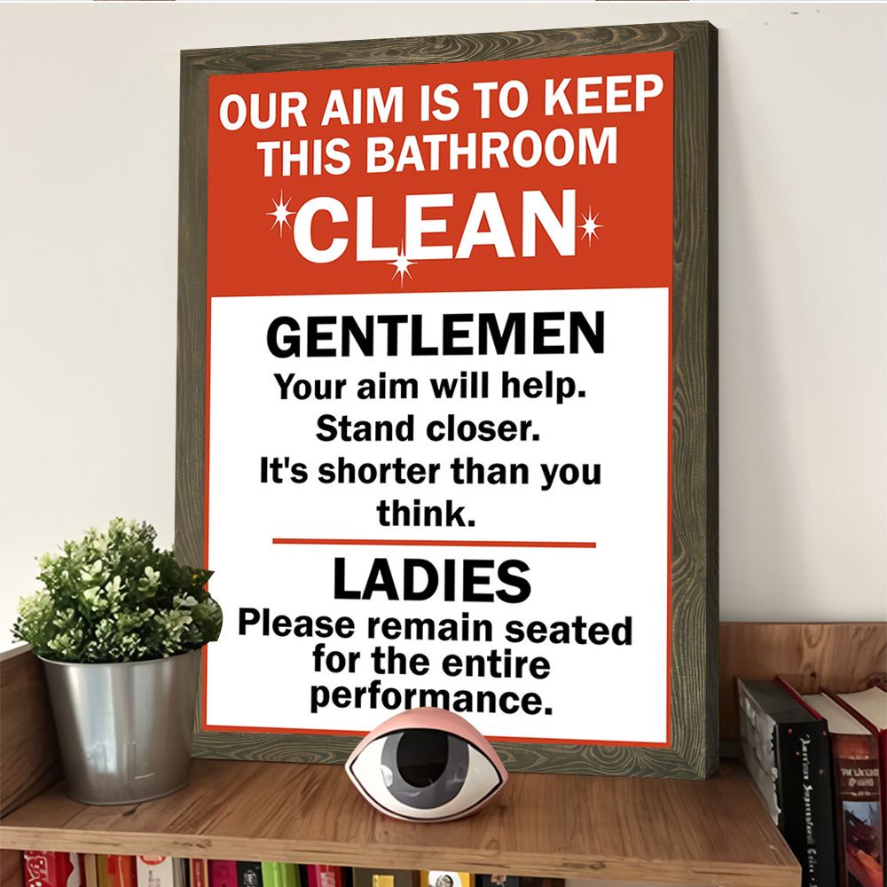 Funny Bathroom Etiquette Poste - Home Bathroom Etiquette บทวิจารณ์และราคา