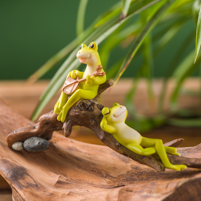 Resin Funny Frog Figurines For - Bathroom Home Improvement บทวิจารณ์และราคา