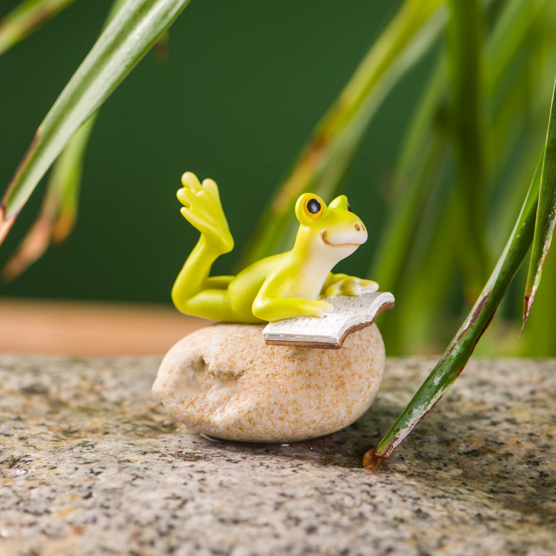 Resin Funny Frog Figurines For - Bathroom Home Improvement บทวิจารณ์และราคา