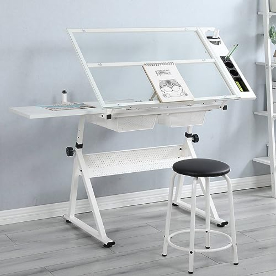 Drafting Table with Stool Mode - Home & Bathroom Building Products Pte Ltd บทวิจารณ์และราคา