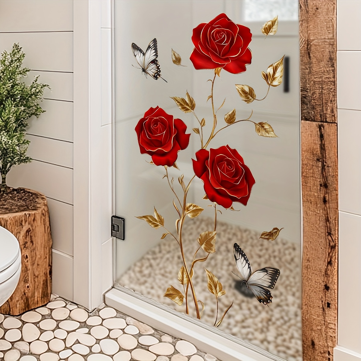 1Pc Charming and Romantic Red  - Home One Bathroom บทวิจารณ์และราคา