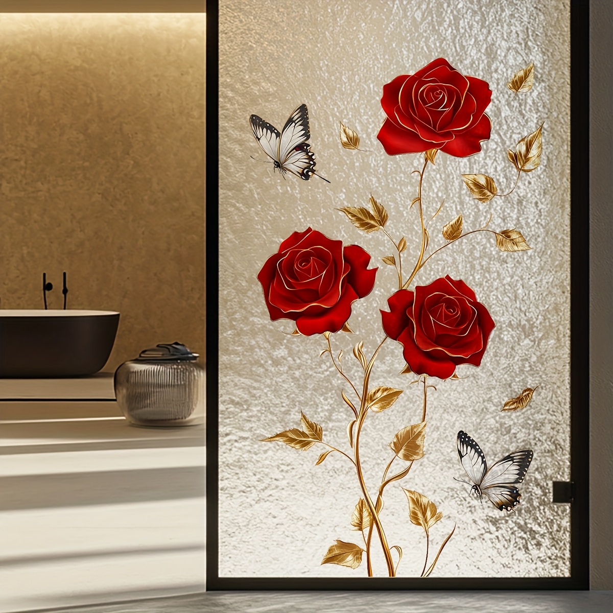 1Pc Charming and Romantic Red  - Home One Bathroom บทวิจารณ์และราคา