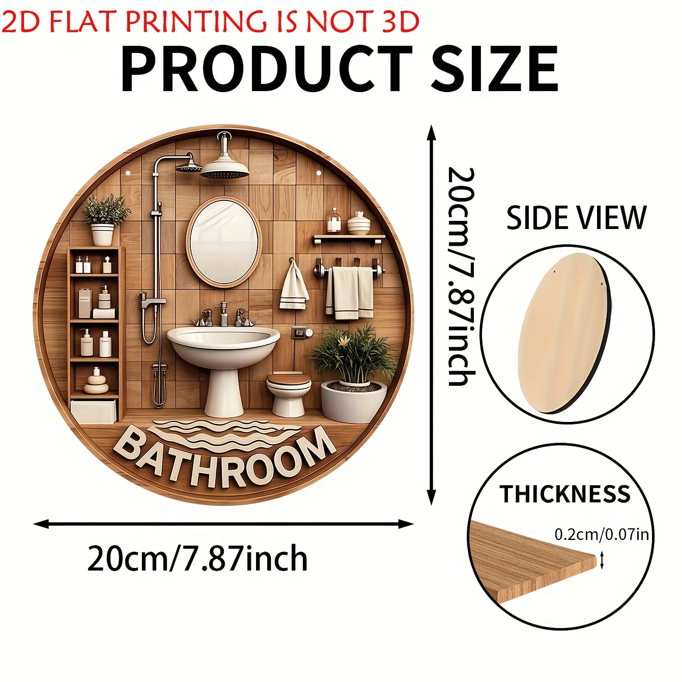 One 2D flat circular bathroom  - Home One Bathroom บทวิจารณ์และราคา