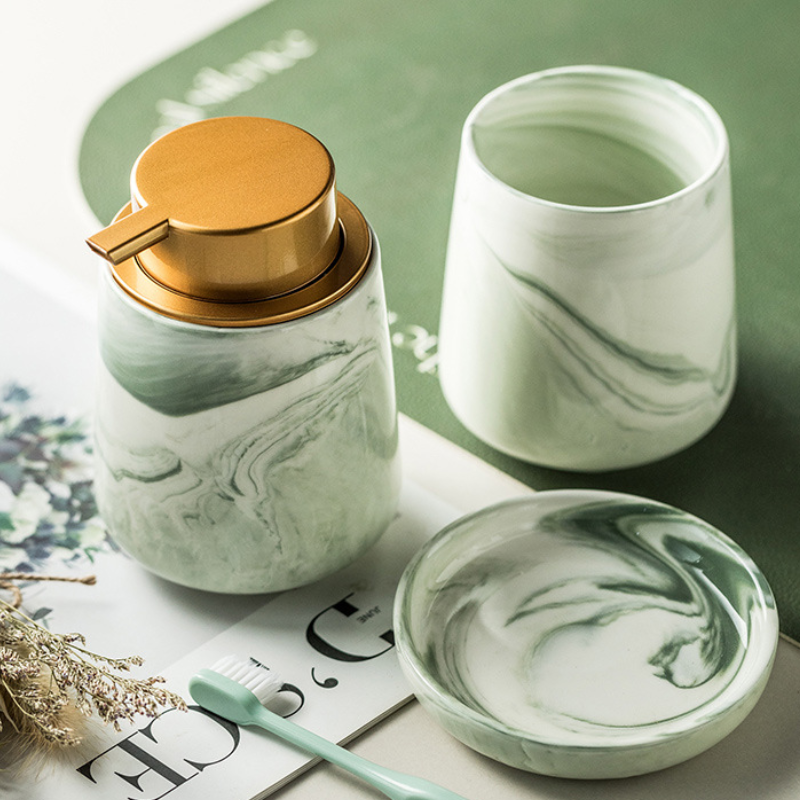 Ceramics Bathroom Accessories  - Zara Home Bathroom Set บทวิจารณ์และราคา
