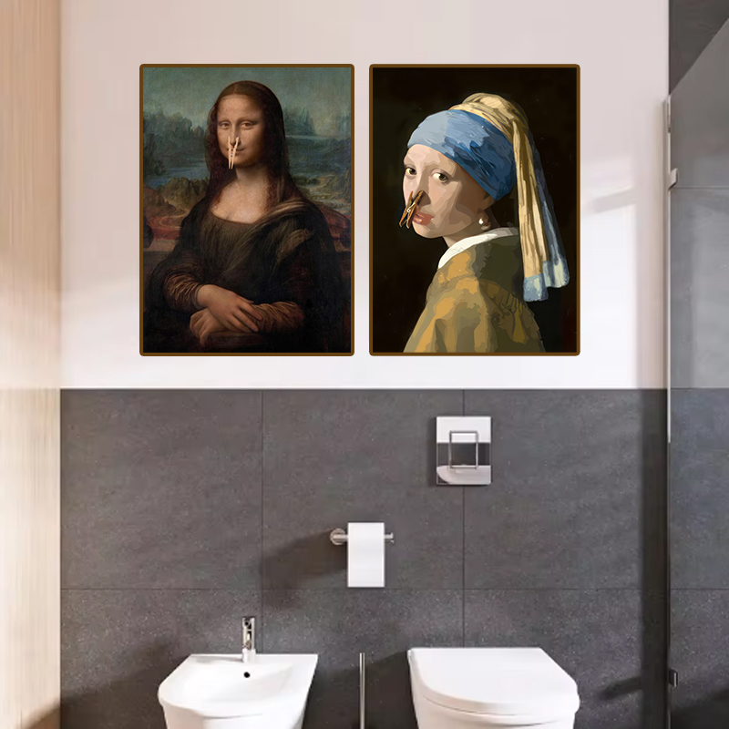 1pc Funny Abstract Bathroom To - Home Bathroom Pictures บทวิจารณ์และราคา