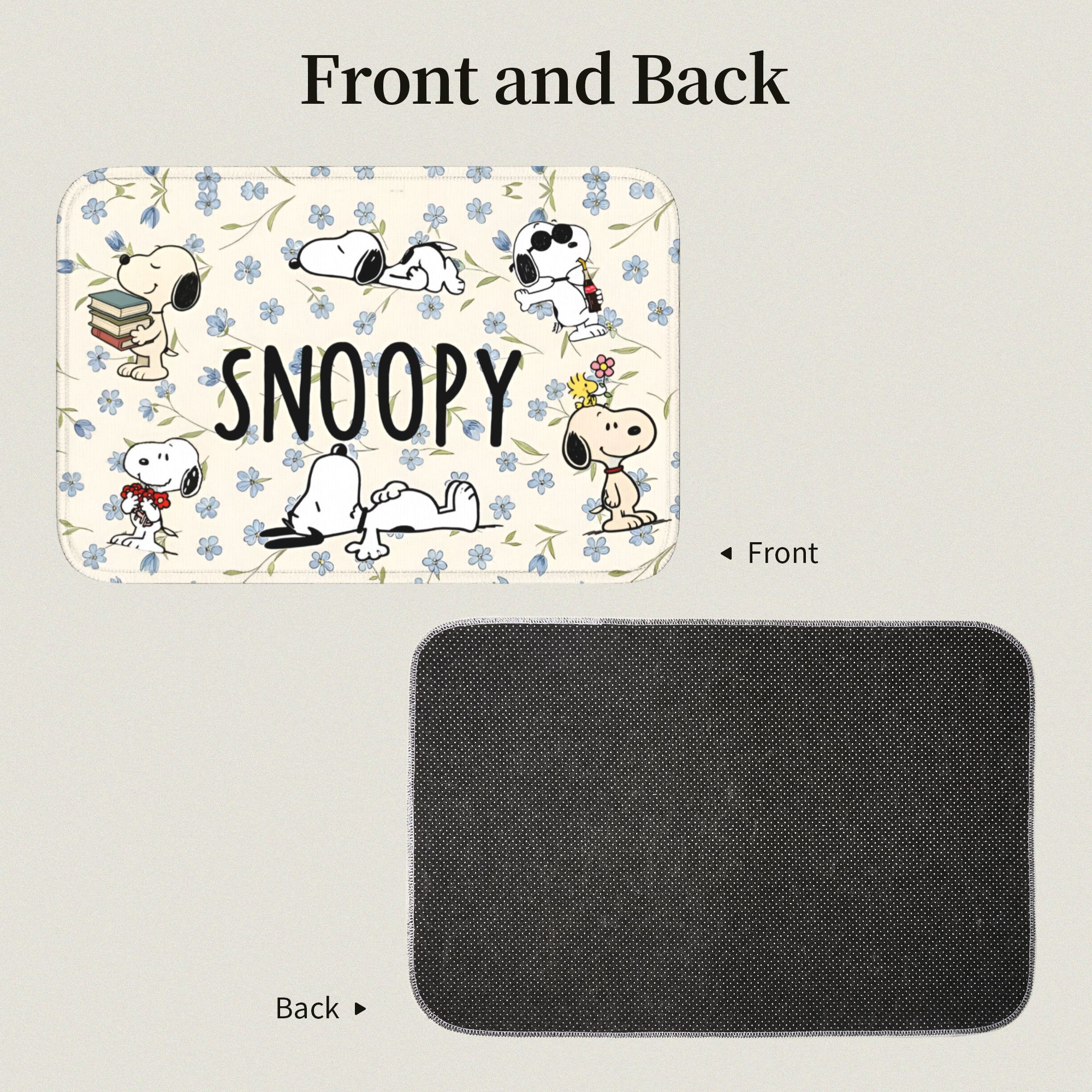 Custom Cute Cartoon S-Snoopys  - Home Bathroom Mats บทวิจารณ์และราคา