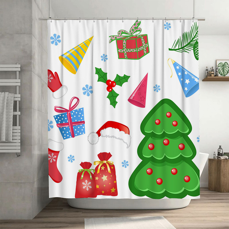TU Shower Curtain Christmas Fo - Home Bathroom Decor Ideas บทวิจารณ์และราคา
