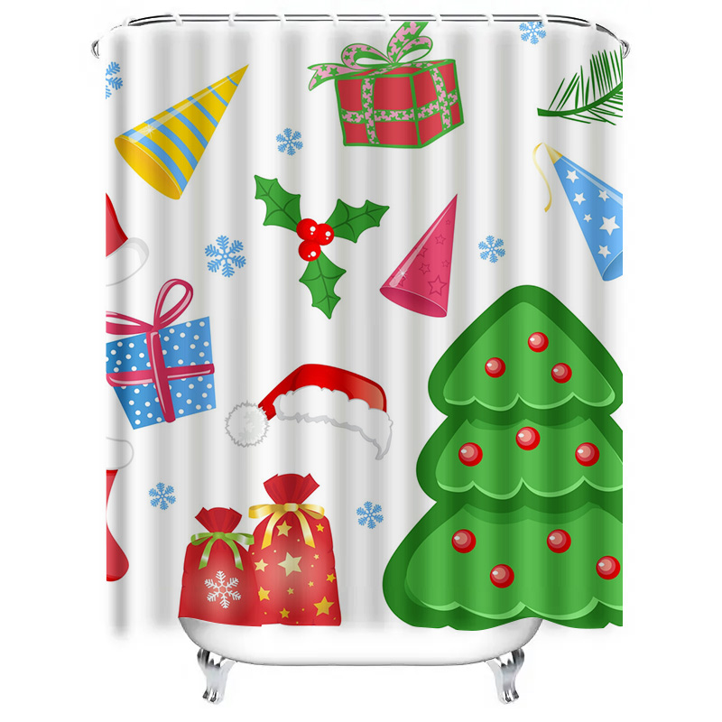 TU Shower Curtain Christmas Fo - Home Bathroom Decor Ideas บทวิจารณ์และราคา