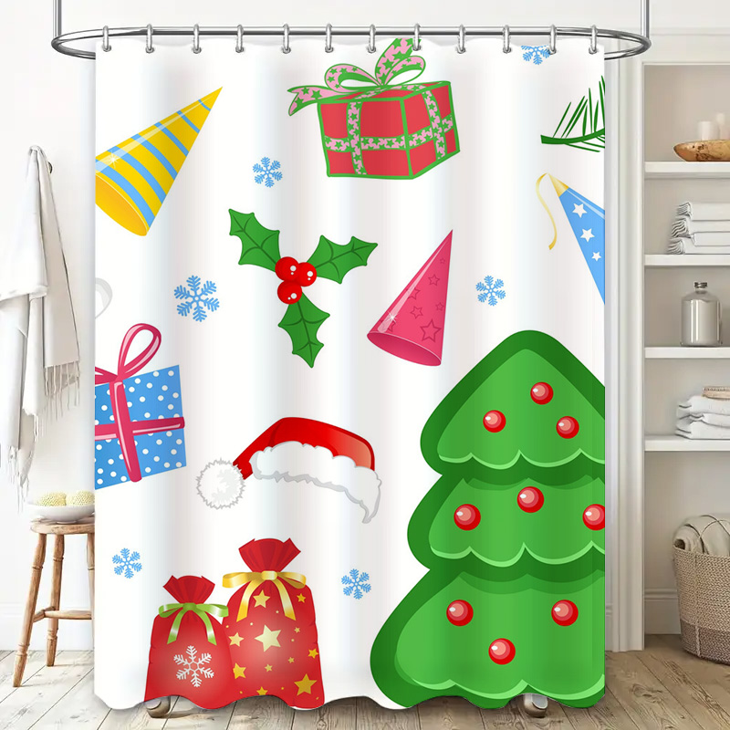TU Shower Curtain Christmas Fo - Home Bathroom Decor Ideas บทวิจารณ์และราคา