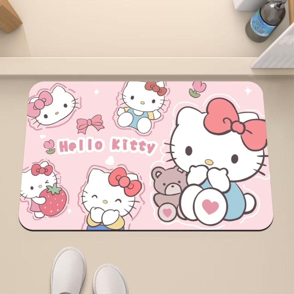 Hello Kitty Non-Slip Absorbent - Home Bathroom Mats บทวิจารณ์และราคา