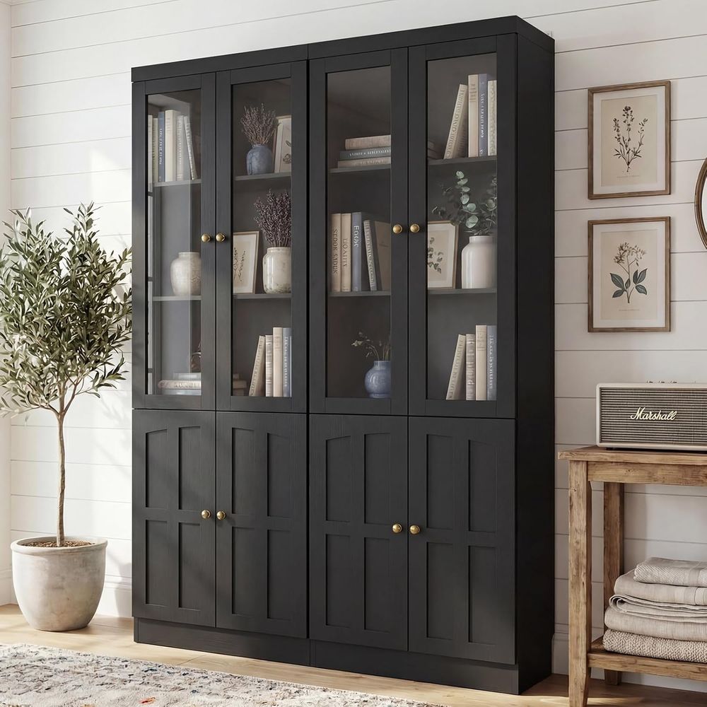 80 Tall Glass Door Bookcase wi - Home & Bathroom Building Products Pte Ltd บทวิจารณ์และราคา