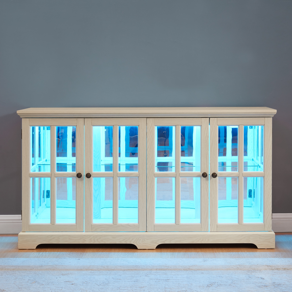 LED Curio Display Cabinet Vint - Home & Bathroom Building Products Pte Ltd บทวิจารณ์และราคา