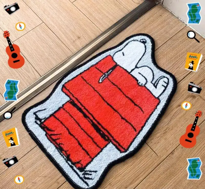 Cute Snoopy Cartoon Floor Mat  - Home Bathroom Mats บทวิจารณ์และราคา