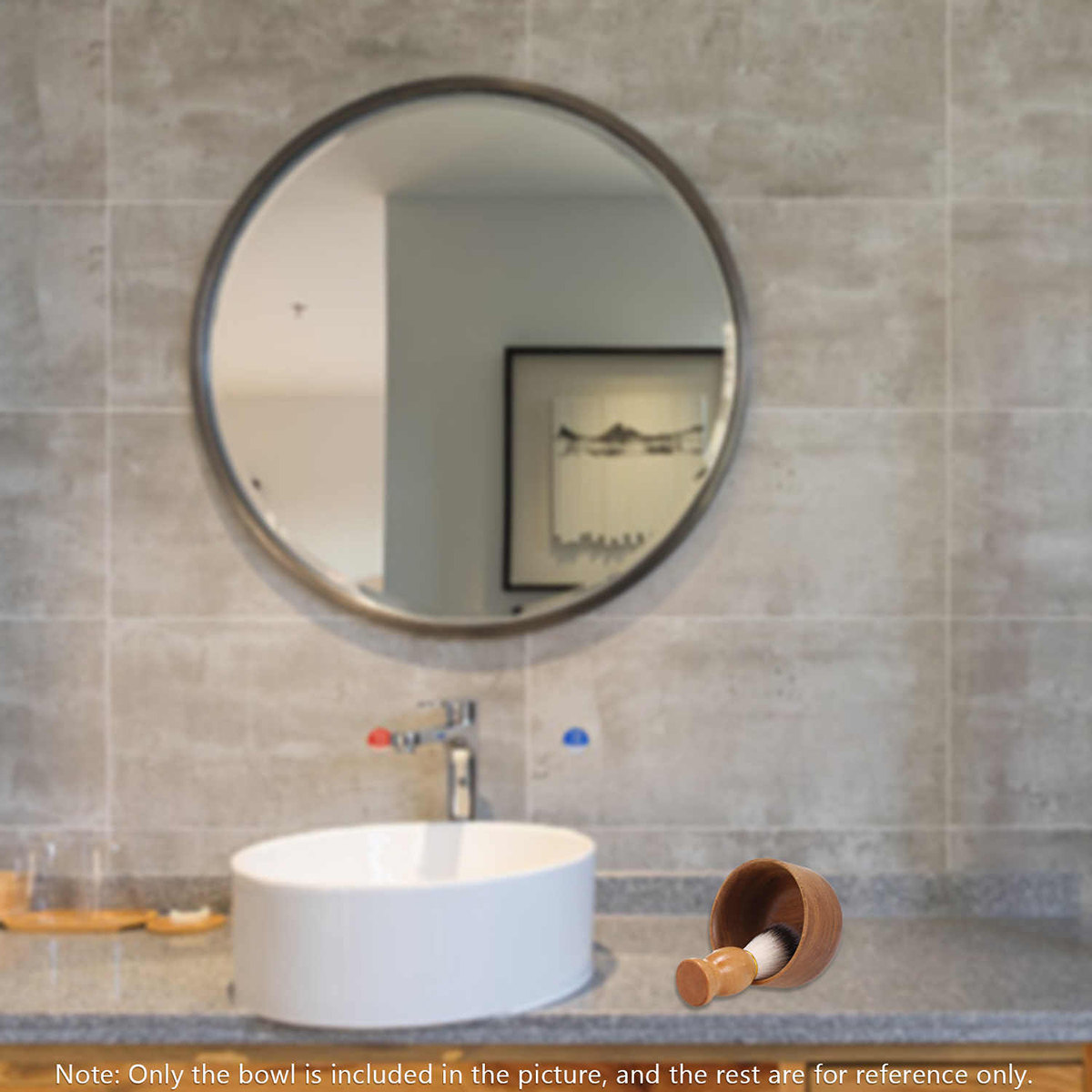 Wooden Men Shaving Bowl Light  - Home One Bathroom บทวิจารณ์และราคา