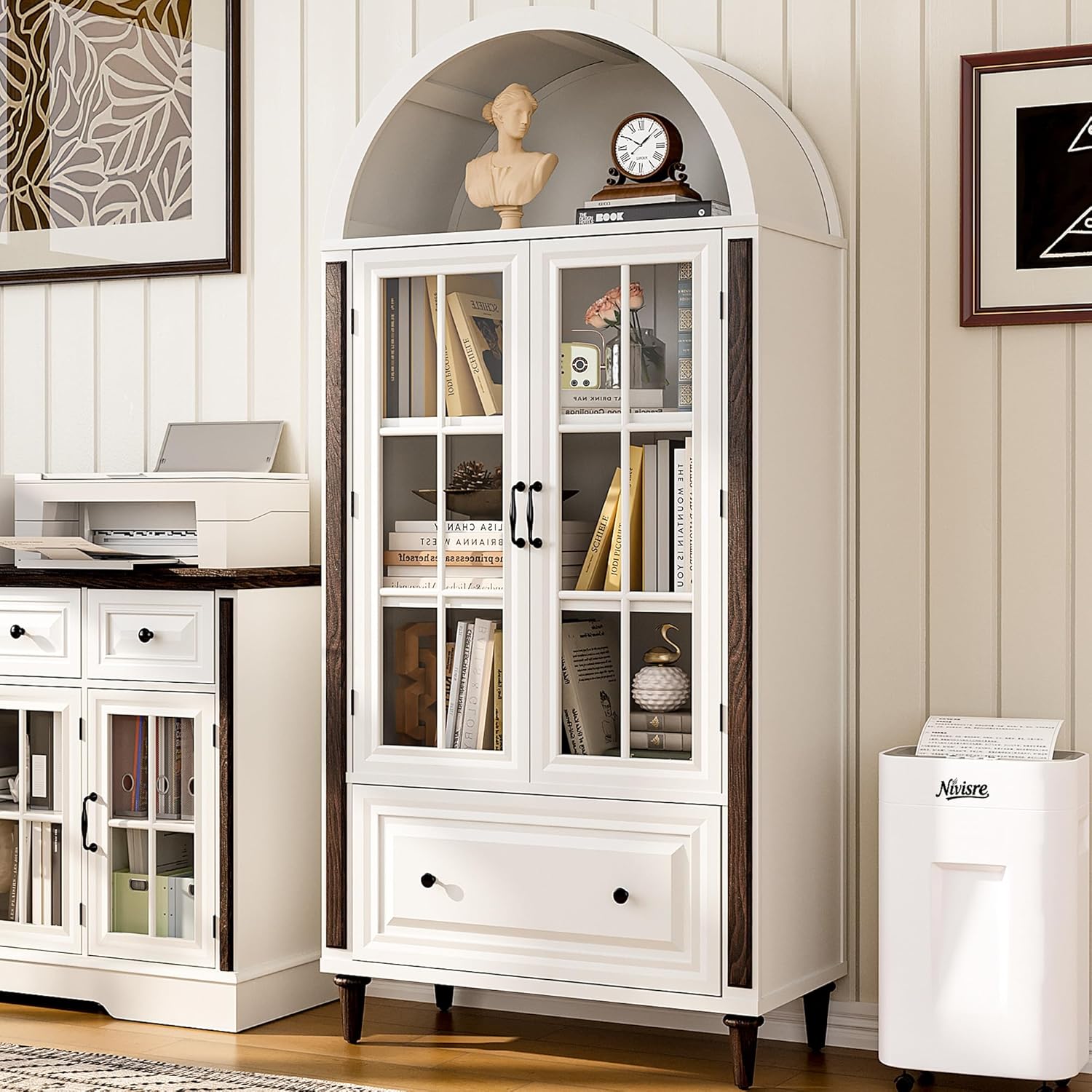 71” Handcrafted Arched Bookcas - Home & Bathroom Building Products Pte Ltd บทวิจารณ์และราคา