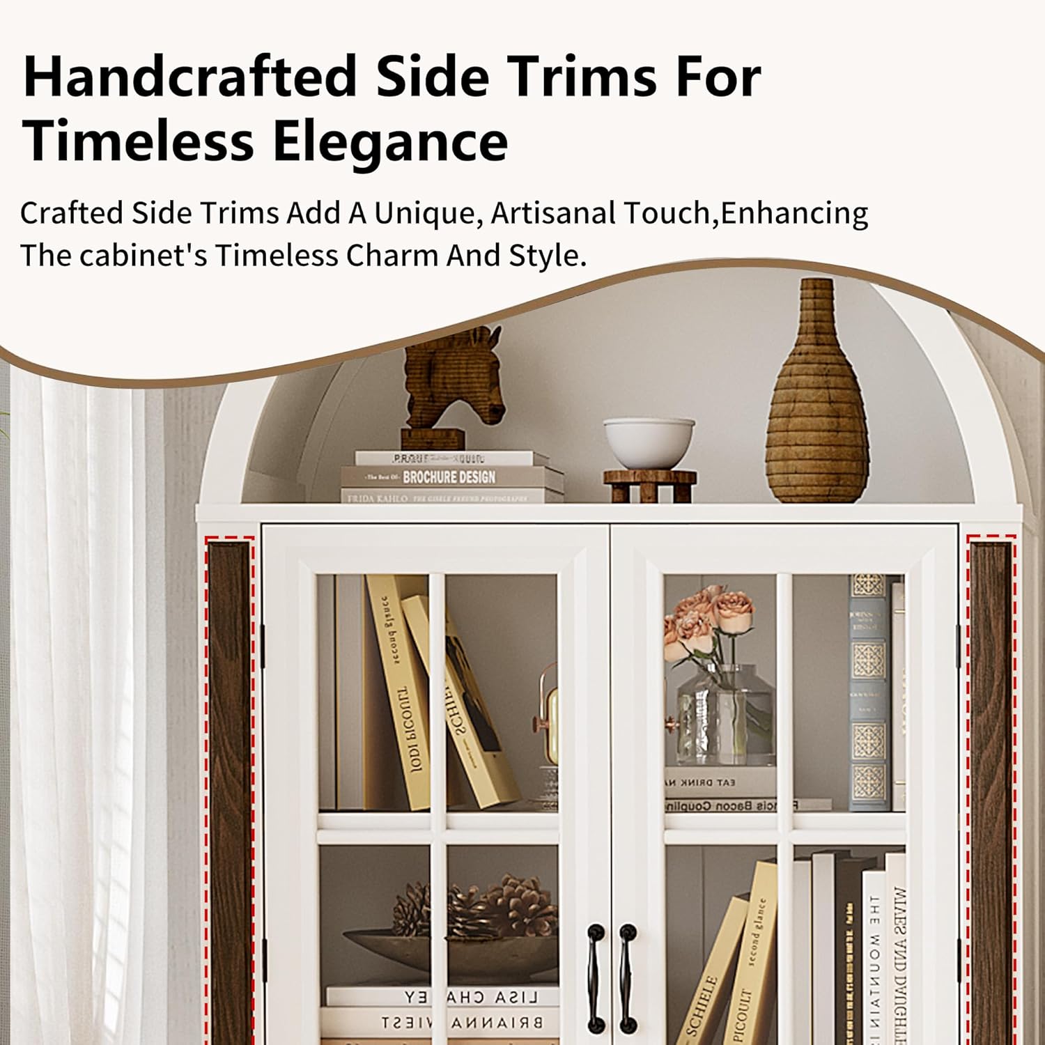 71” Handcrafted Arched Bookcas - Home & Bathroom Building Products Pte Ltd บทวิจารณ์และราคา