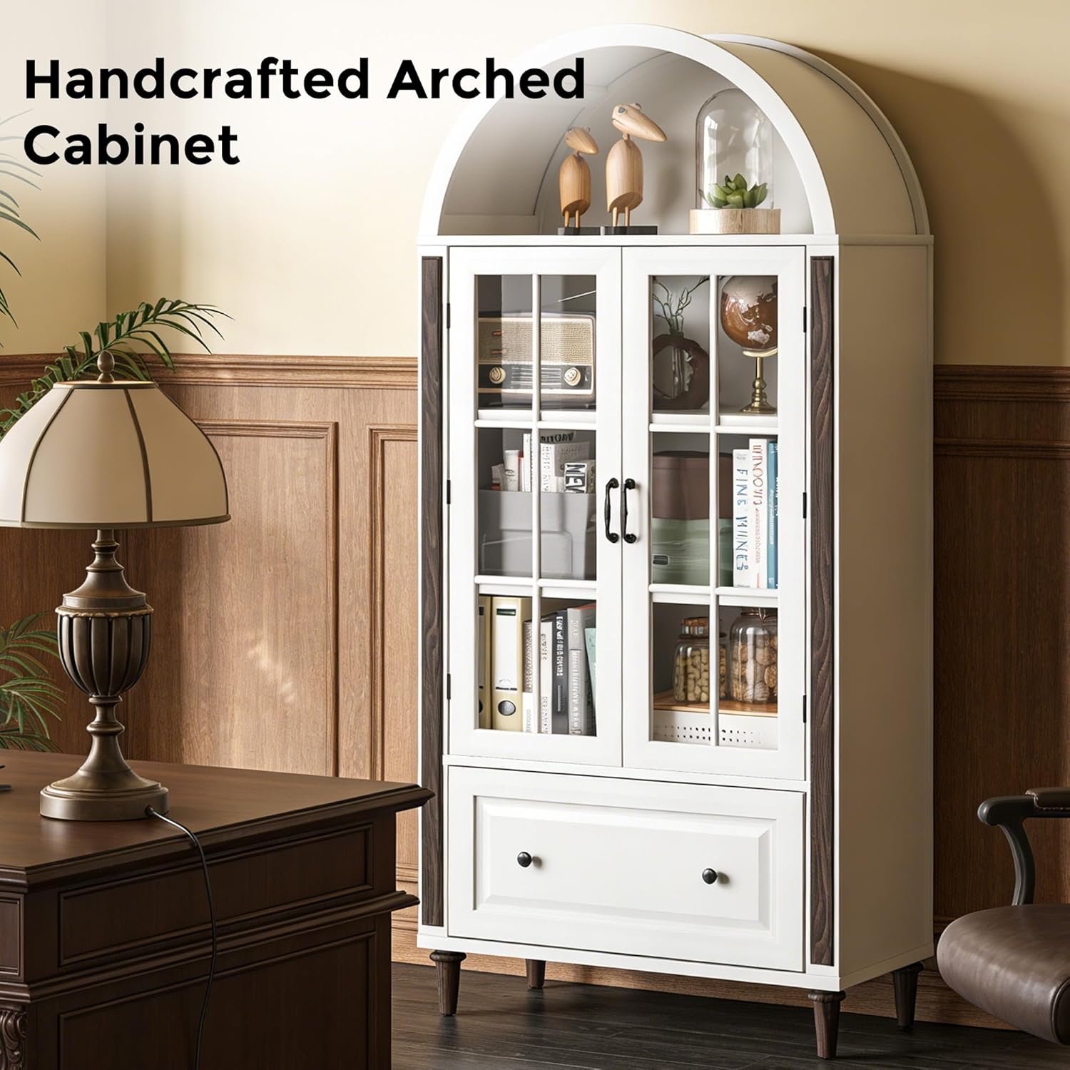 71” Handcrafted Arched Bookcas - Home & Bathroom Building Products Pte Ltd บทวิจารณ์และราคา
