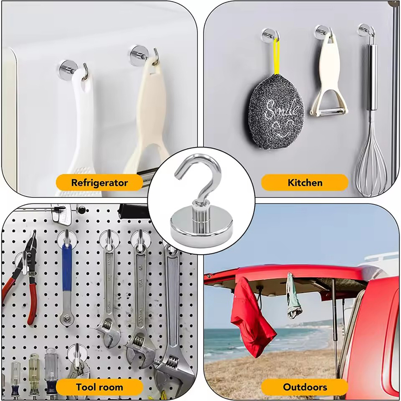 10PCS Strong Magnetic Hooks Mu - Home Bathroom Key บทวิจารณ์และราคา