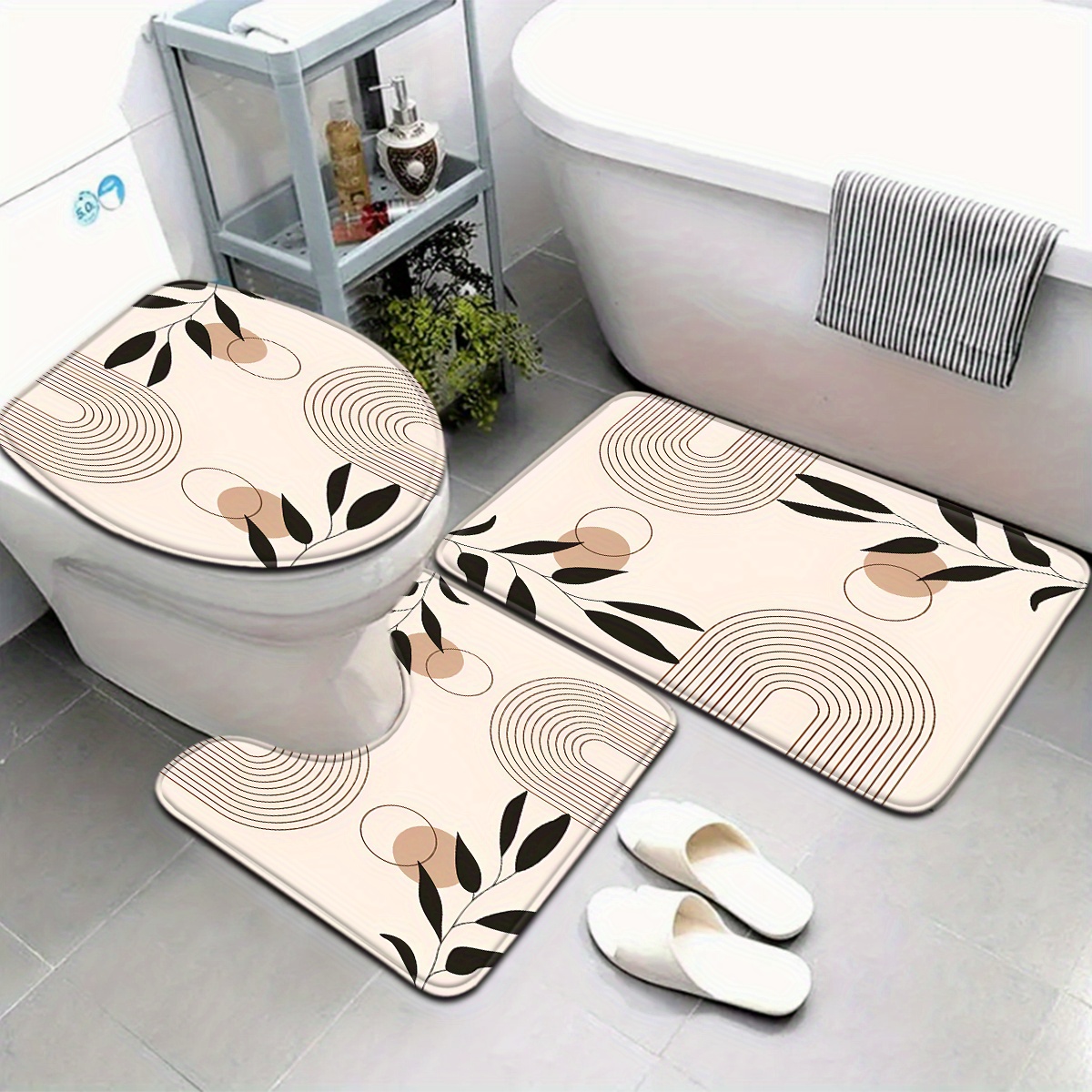 3-piece elegant bathroom floor - Zara Home Bathroom Set บทวิจารณ์และราคา