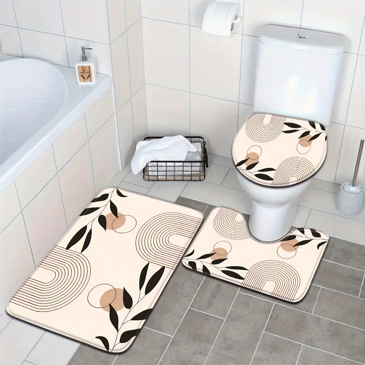 3-piece elegant bathroom floor - Zara Home Bathroom Set บทวิจารณ์และราคา
