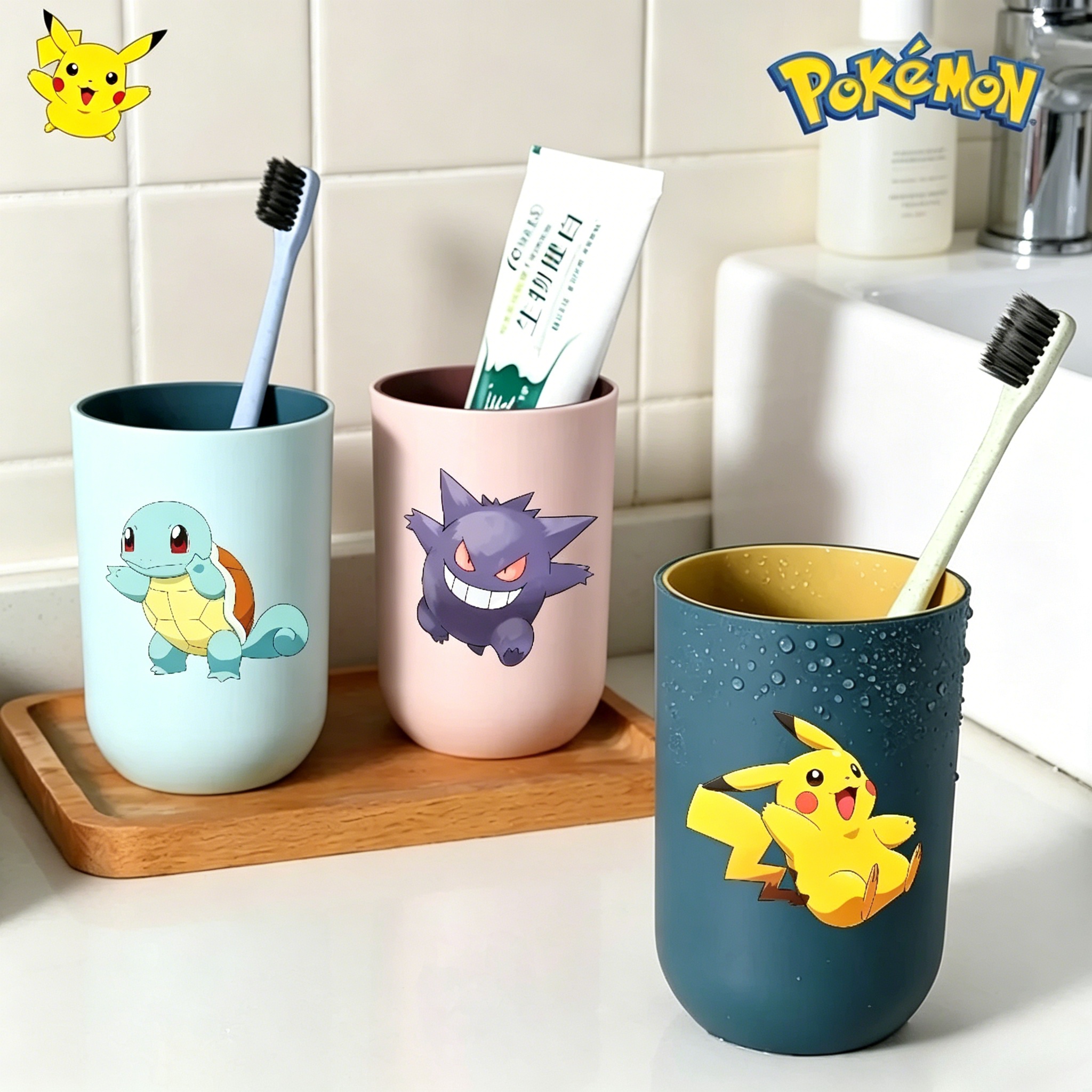 Cartoon Pokemon Bathroom Tumbl - Home Bathroom Equipment บทวิจารณ์และราคา
