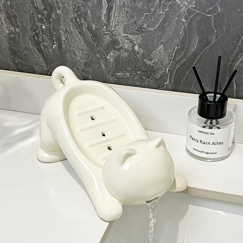 Cute Cat Drain Soap Holder Con - Bathroom Home Improvement บทวิจารณ์และราคา