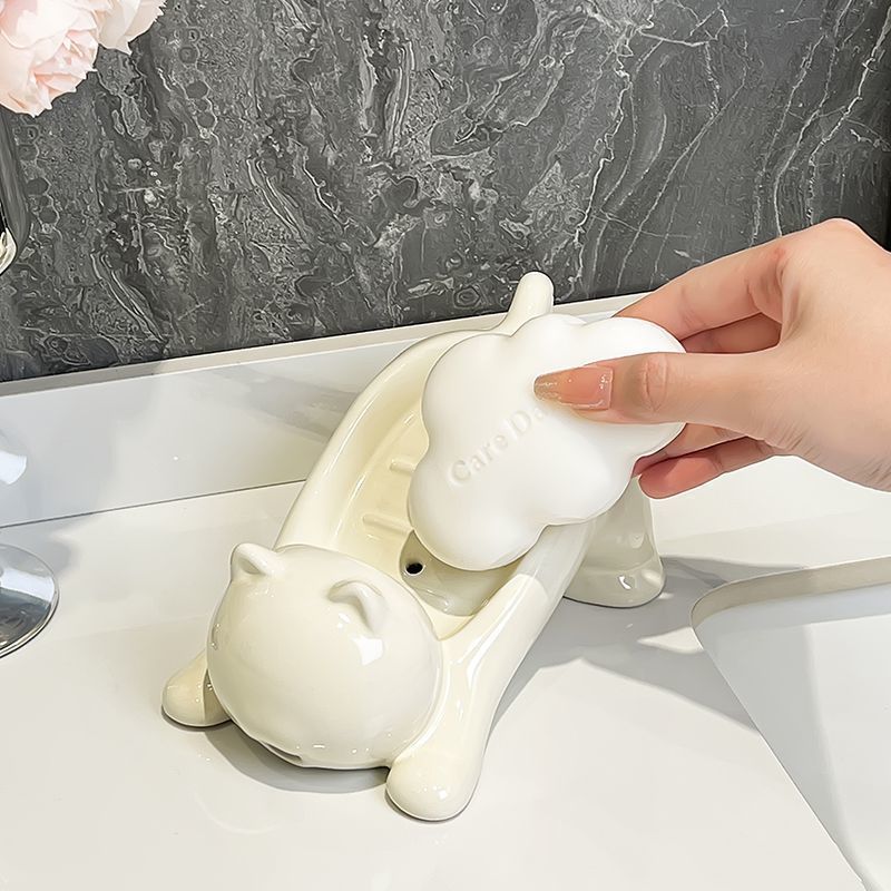 Cute Cat Drain Soap Holder Con - Bathroom Home Improvement บทวิจารณ์และราคา