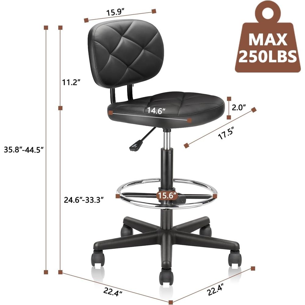 Adjustable Swivel Rolling Stoo - Home & Bathroom Building Products Pte Ltd บทวิจารณ์และราคา