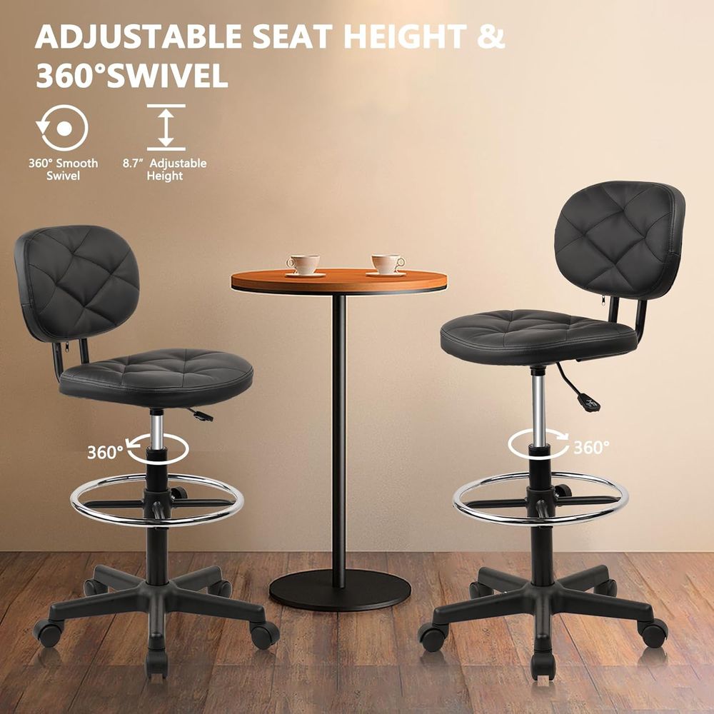 Adjustable Swivel Rolling Stoo - Home & Bathroom Building Products Pte Ltd บทวิจารณ์และราคา