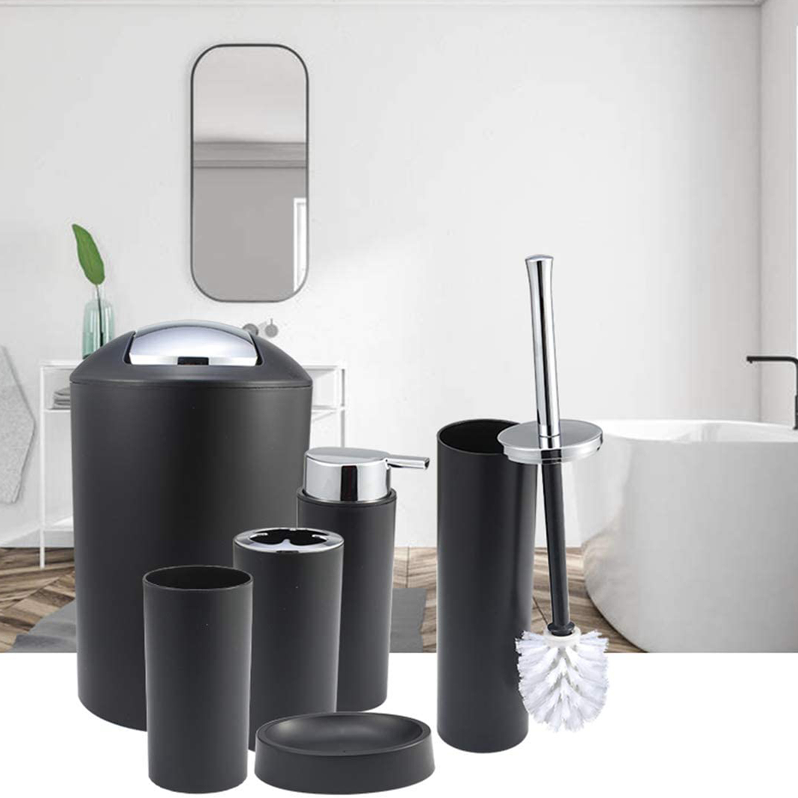 6Pcs Bathroom Accessories Set  - Zara Home Bathroom Set บทวิจารณ์และราคา