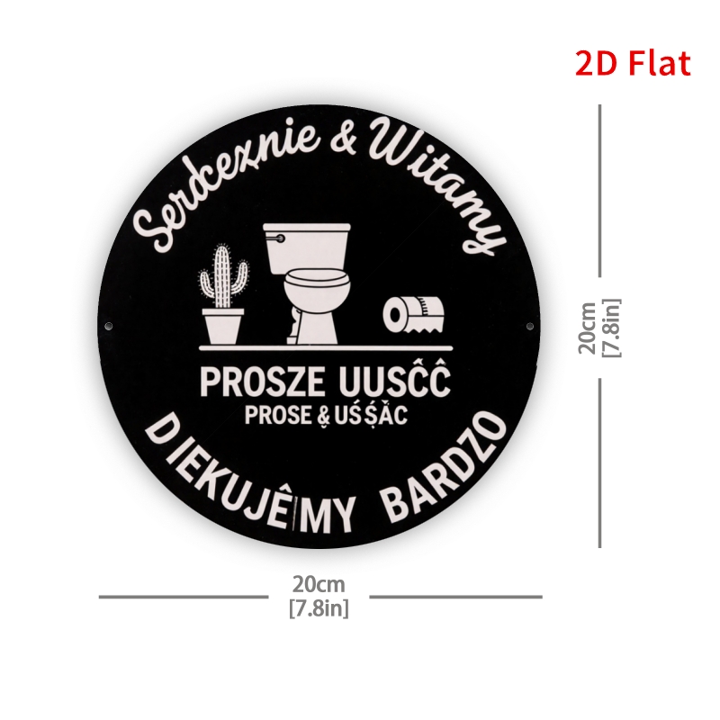 Vintage 7.87in Aluminum Sign,  - Home Bathroom Etiquette บทวิจารณ์และราคา