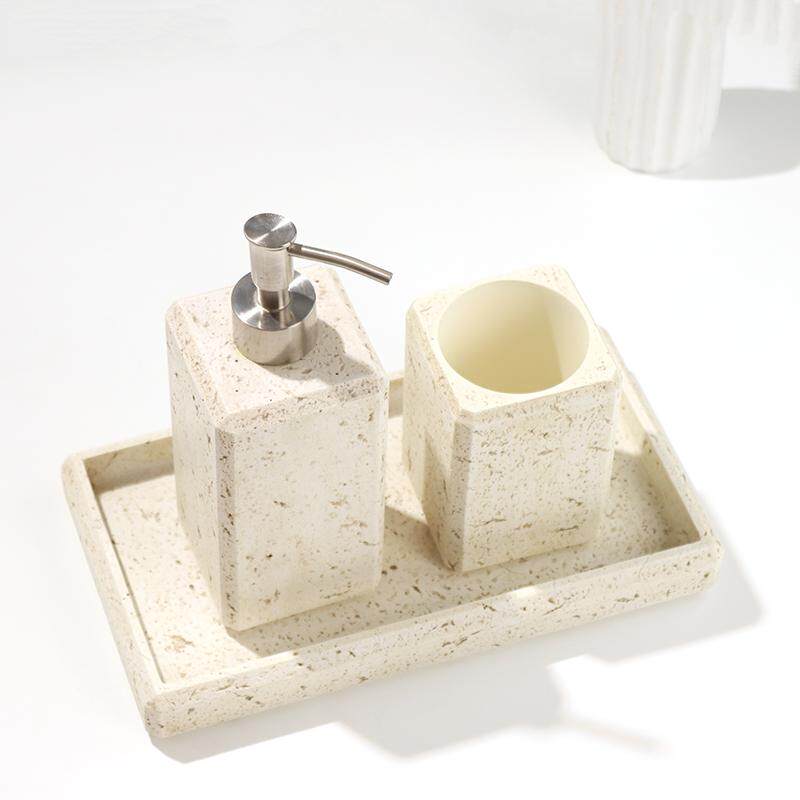 Sand and Gravel Resin Hand San - Zara Home Bathroom Set บทวิจารณ์และราคา