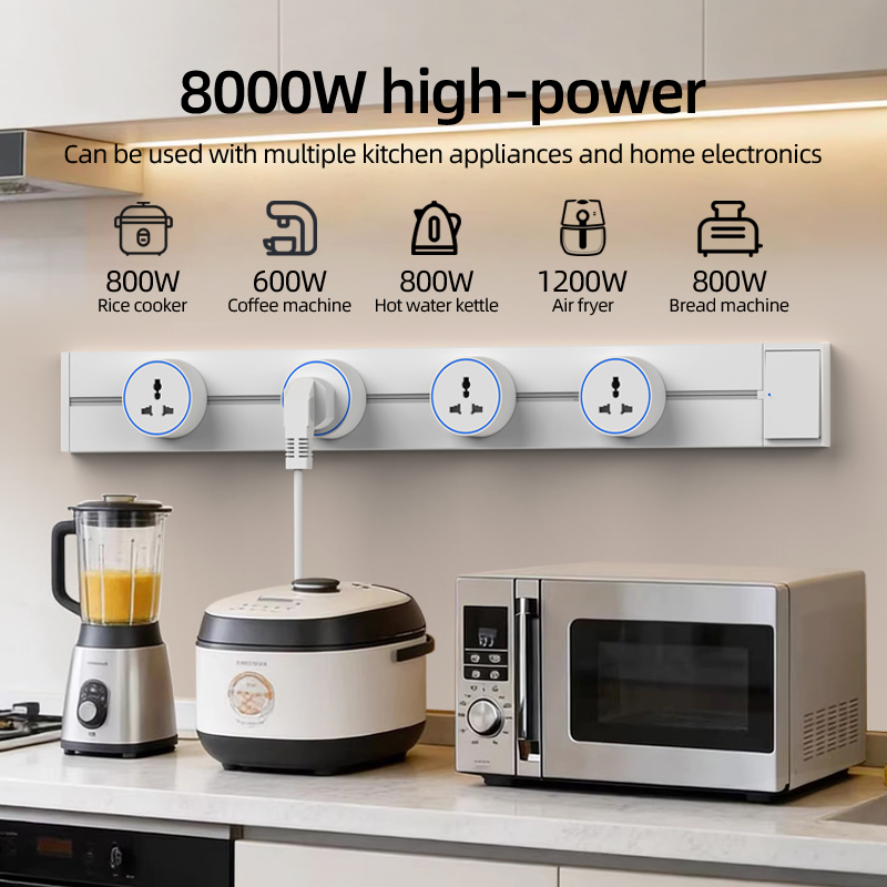 Track Rail Socket EU UK FR Kor - Home Outlet Bathroom บทวิจารณ์และราคา