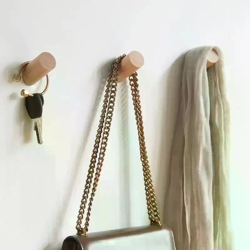 Wall Hanger Wood Hook Beech Ho - Home Bathroom Key บทวิจารณ์และราคา