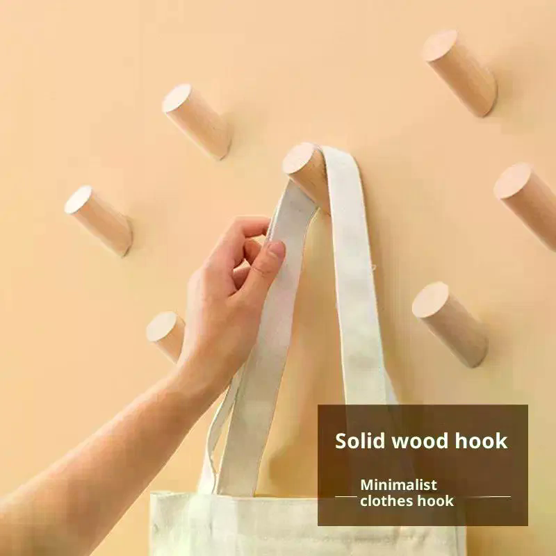 Wall Hanger Wood Hook Beech Ho - Home Bathroom Key บทวิจารณ์และราคา