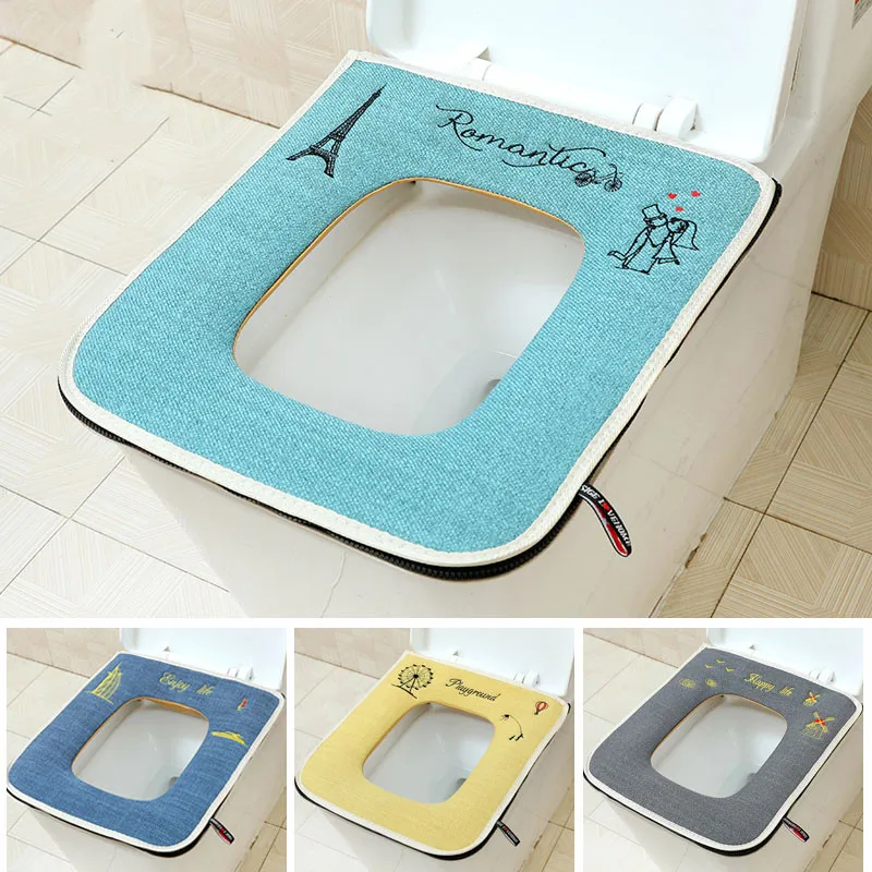 Square with Zipper Home Toilet - Home Bathroom Mats บทวิจารณ์และราคา