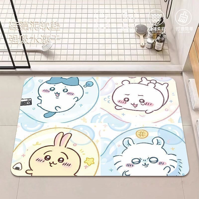 Anime Chiikawa Hachiware Usagi - Home Bathroom Mats บทวิจารณ์และราคา