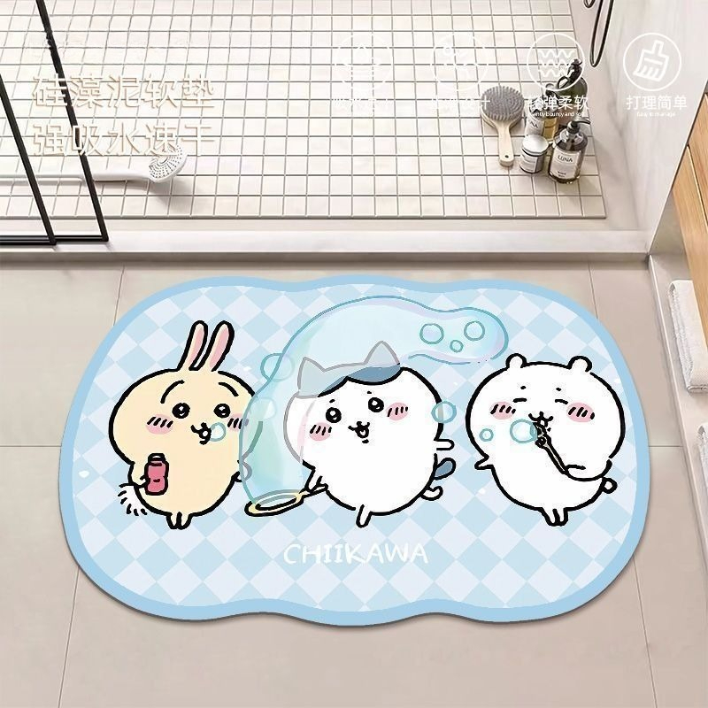 Anime Chiikawa Hachiware Usagi - Home Bathroom Mats บทวิจารณ์และราคา