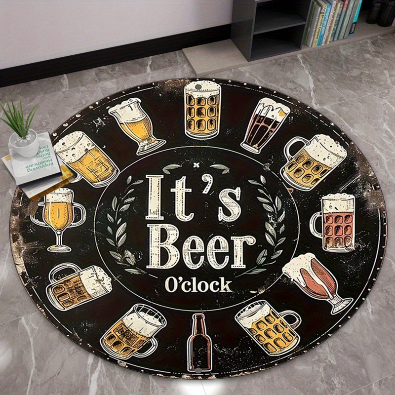 Funny Beer O’Clock Round Rug F - Home Bathroom Decor Ideas บทวิจารณ์และราคา