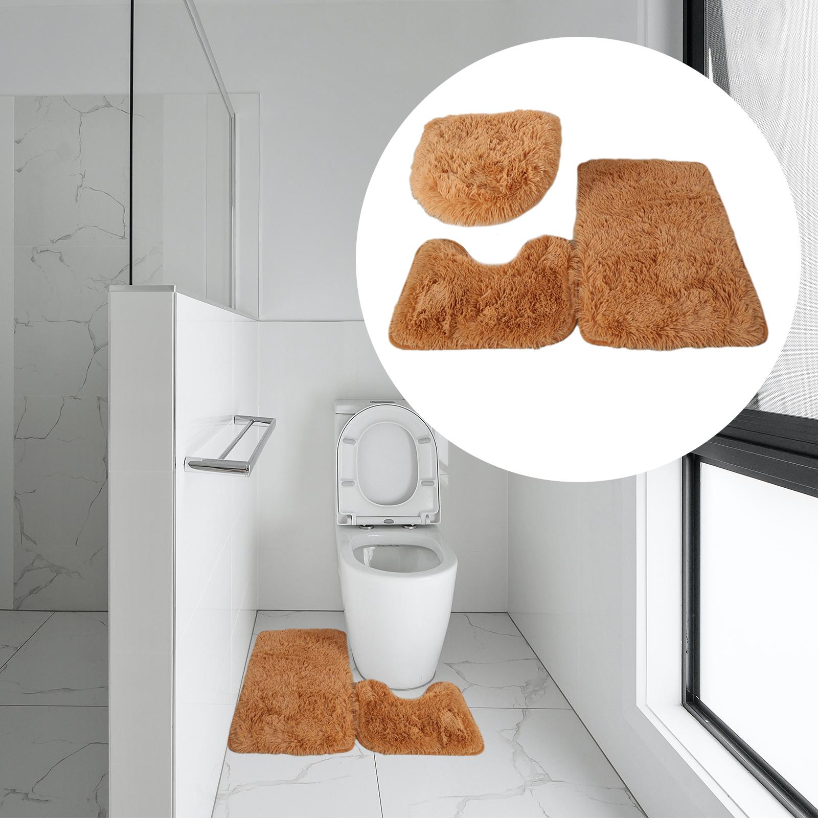 3Pcs Non Slip Bath Rugs Set To - Zara Home Bathroom Set บทวิจารณ์และราคา
