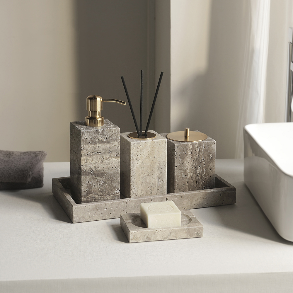 Grigio Travertino Bathroom Acc - Zara Home Bathroom Set บทวิจารณ์และราคา